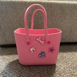 Barbie Pink Tote with Fun Patches